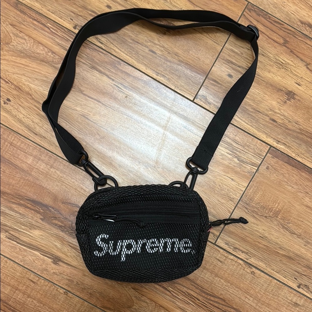 Supreme Black Belt Bag with Adjustable Strap